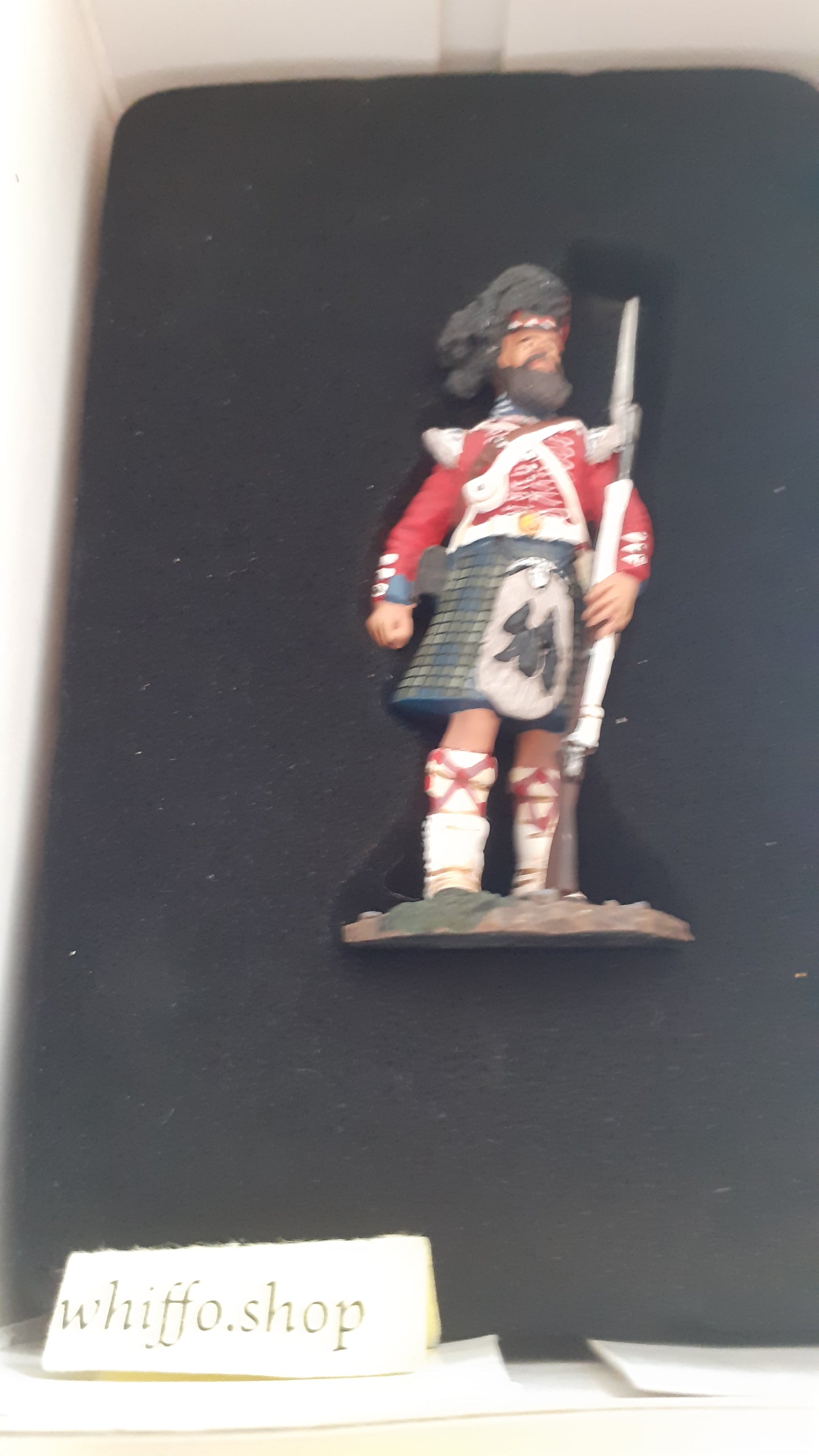 Britains 10001 museum collection black crimean war Highlander metal boxed s8
