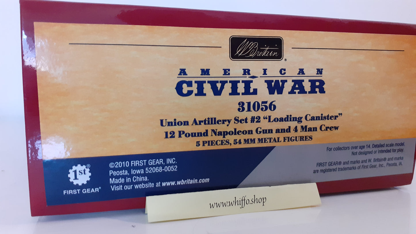 Britains 31056 2010 Acw Union Artillery Napoleon Gun Crew boxed 1:32 Wdb