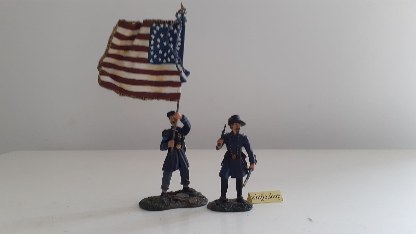 Britains 17662 Union Acw  Flag frock coats Command 2007 1:32 metal S534