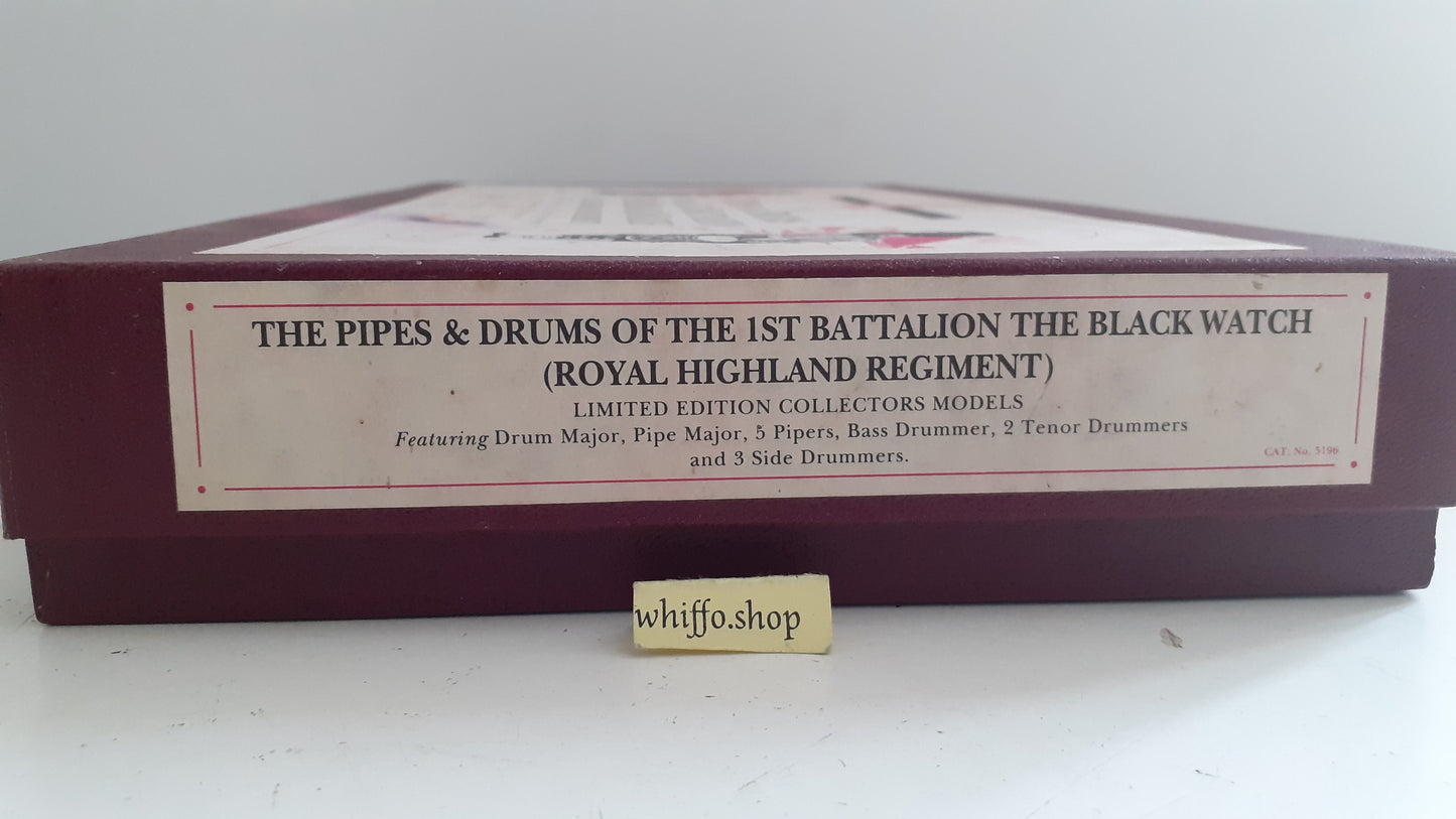 Britains limited edition 5196 Pipes Drums Black Watch royal Highland 1996 S759