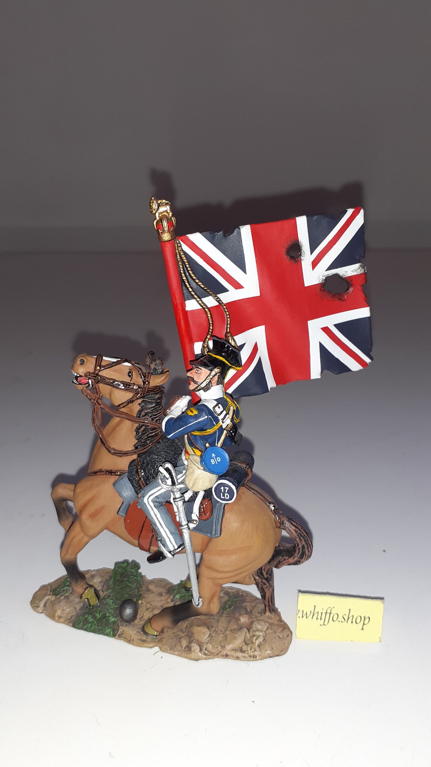 King and country Crw03 Crimean War 17th Lancer Flag Light Brigade 2007 boxd S1