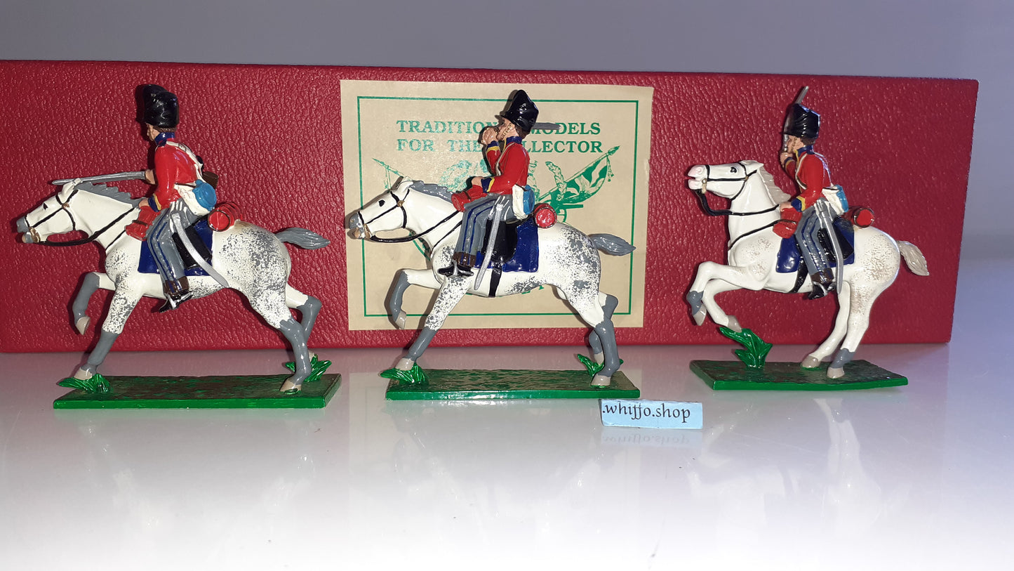 trophy miniatures 1991 Napoleonic War Scots Greys Brit Cavalry Wa51x 1:32 s8121