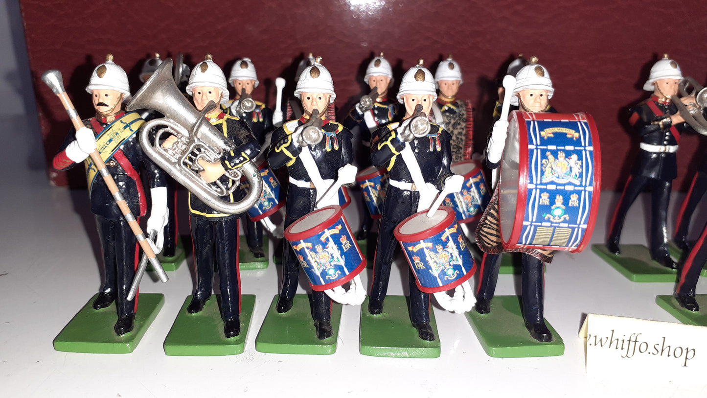 Britains 41102 2004 Ltd Edition Large Royal Marines Band boxed 1:32 S7