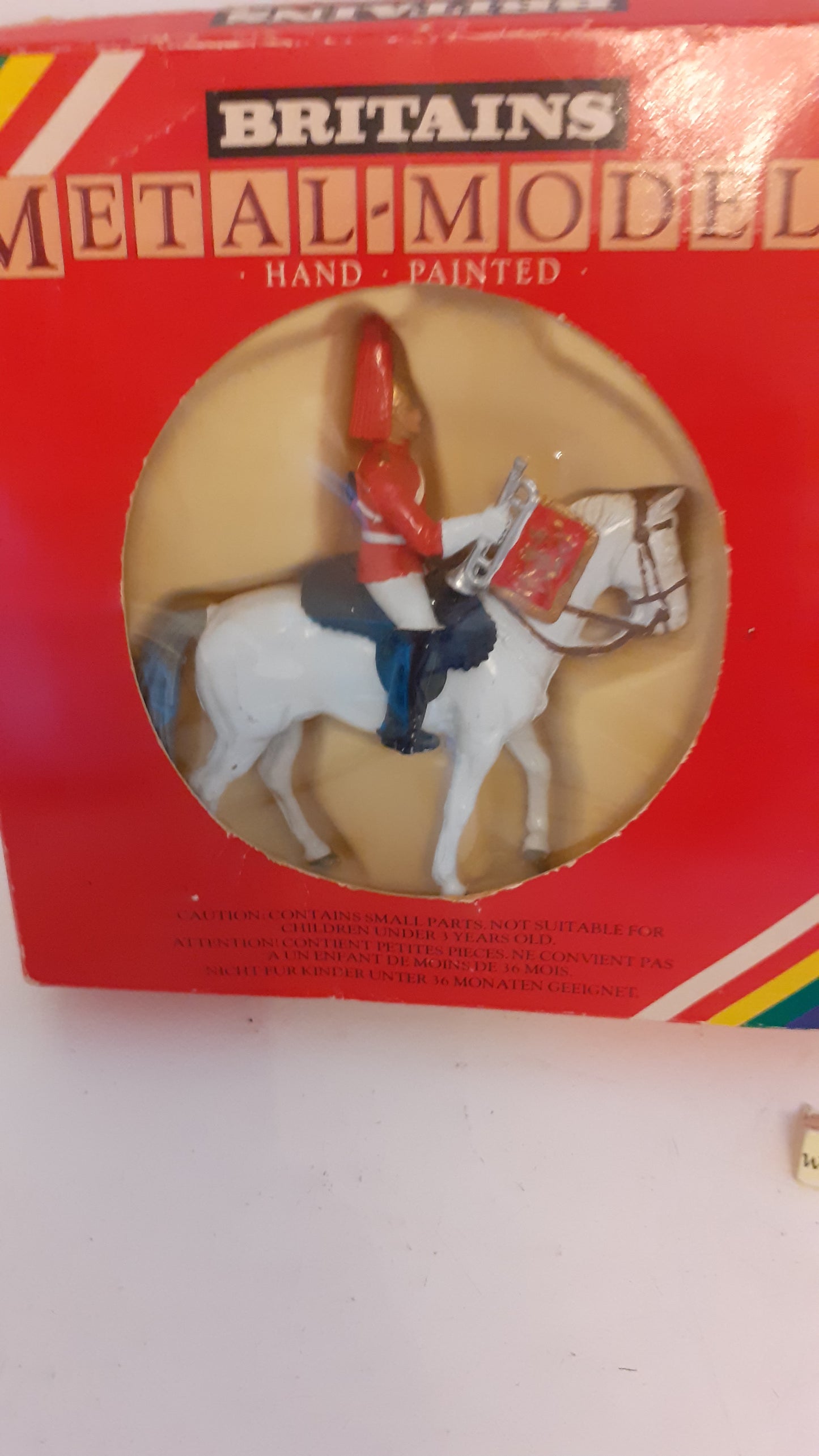 Britains 7230 7247 ceremonial lifeguard  and trumpeter  1:32 1980 boxed s7b8