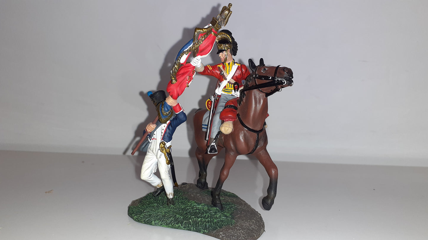 BRITAINS 36084 Napoleonic Waterloo 1st Dragoons Capture Eagle 2012 1:32 Wdb1