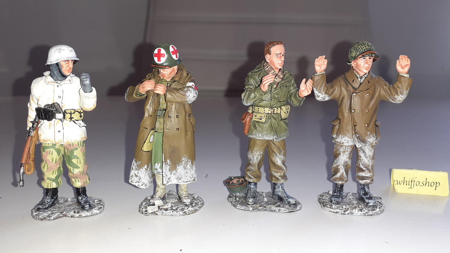 King and country Ww2 Bbg04 GI Prisoners german guard Battle Of Bulge boxed 1:30