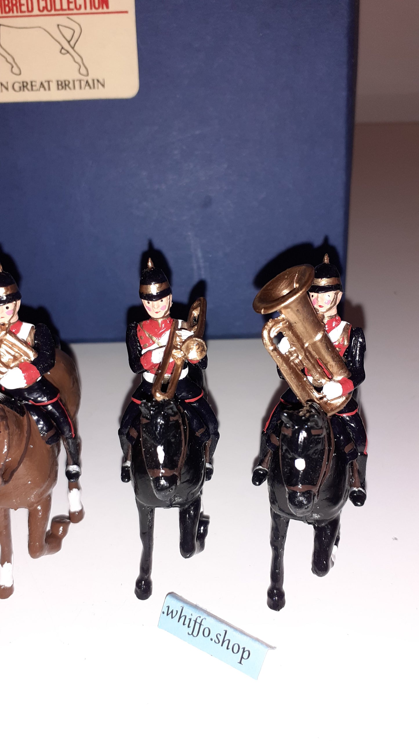 Dorset Soldiers Britains Compatible Mounted Yeomanry Band 1:32 metal boxd 80s S4 for sale