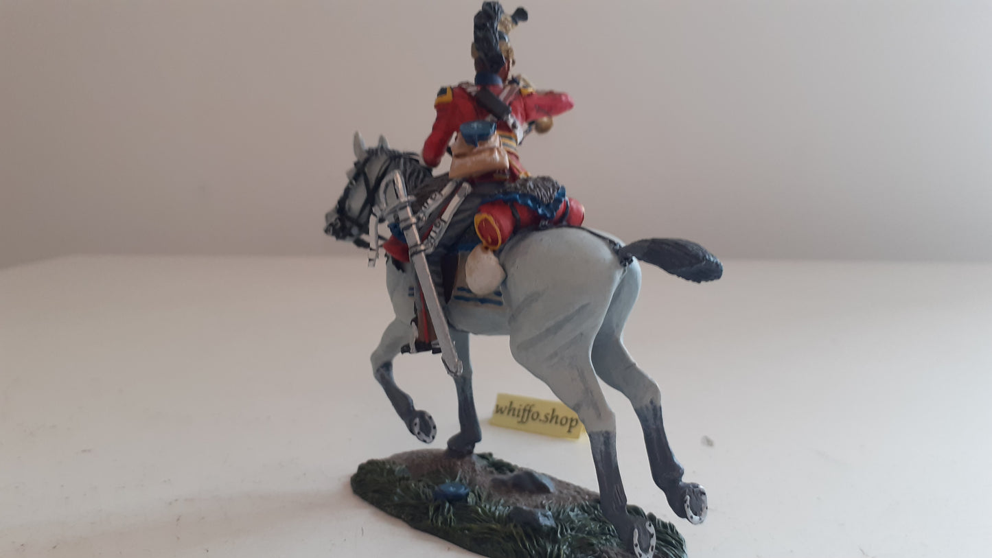 Britains 36057 Napoleonic Waterloo 1st Royal Dragoons bugler Charging boxed S8