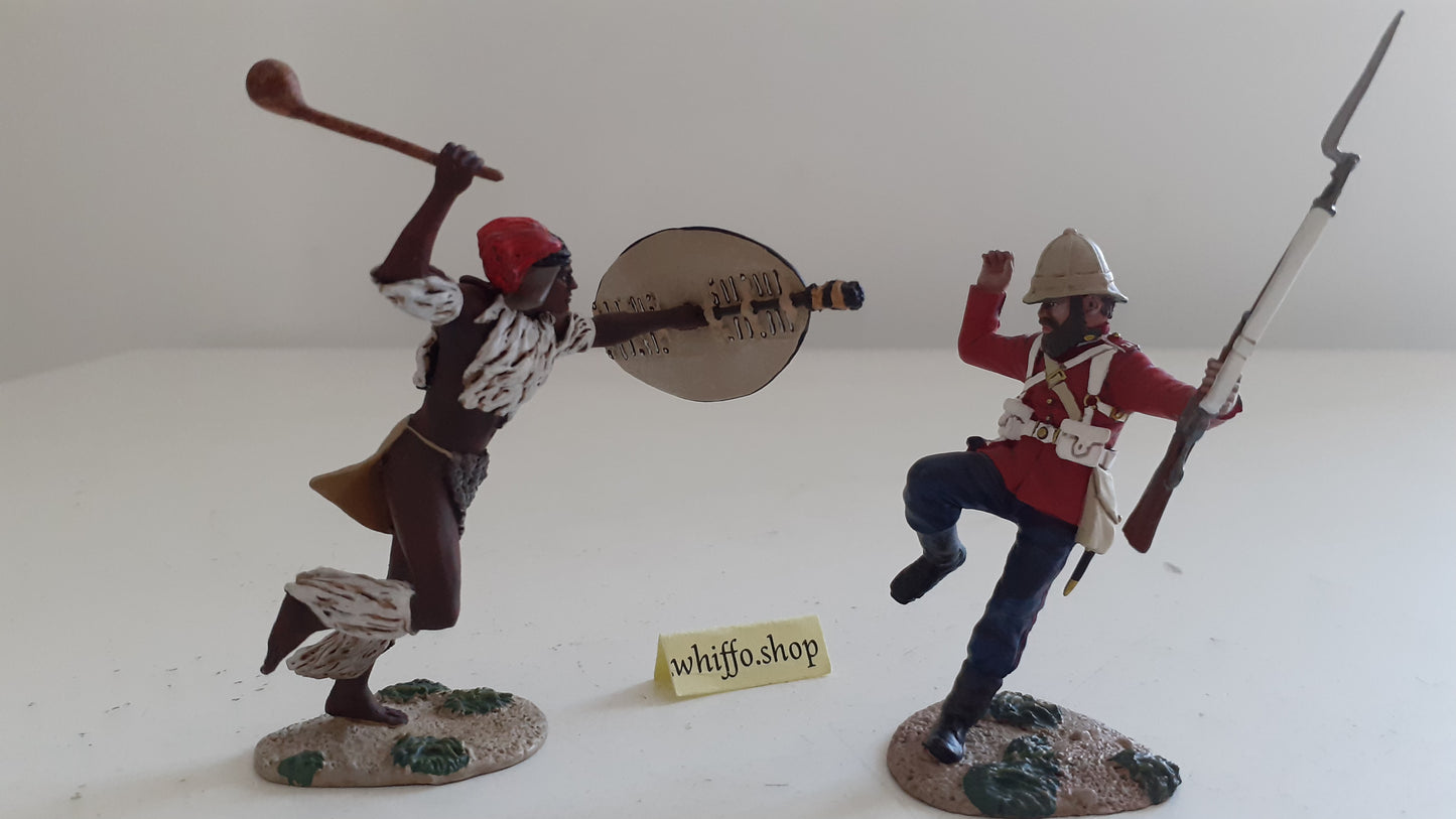 britains 20183 pressing home attack zulu war 24th foot 1:32 metal boxed wb64