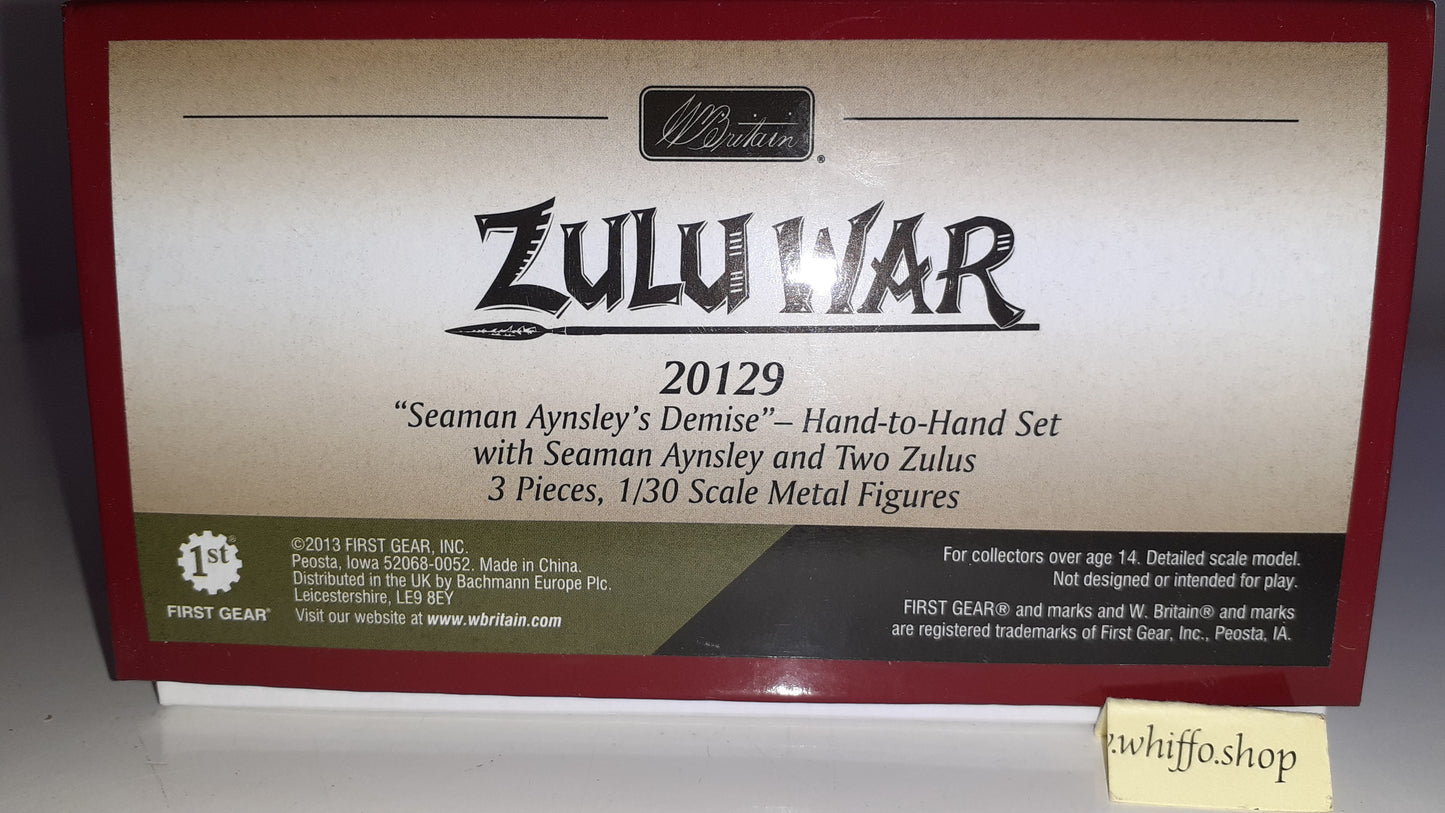 Britains metal 20129 Zulu War Seaman Aynsleys Demise 24th Ft 2013 1:32 Boxed S7