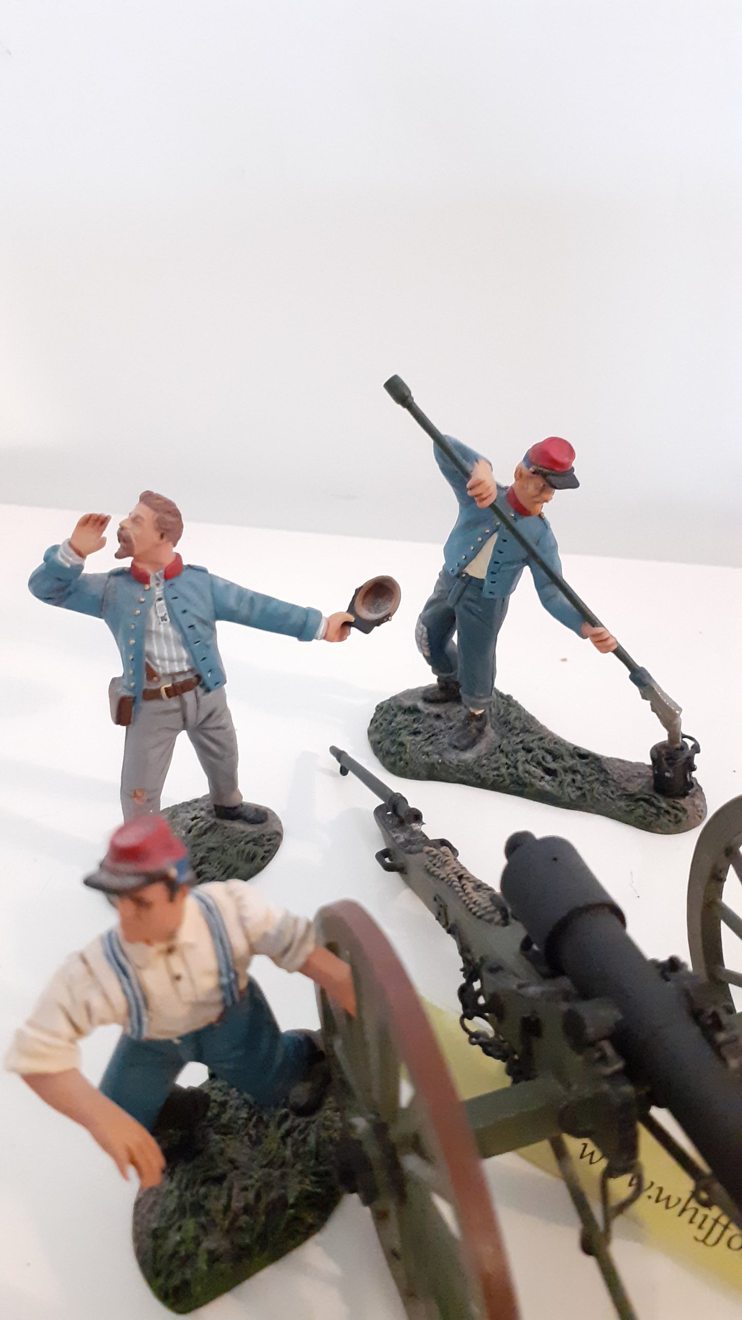 Britains 31032 2009 Acw Confederate Artillery Parrot Gun Crew boxed 1:32 Wdb