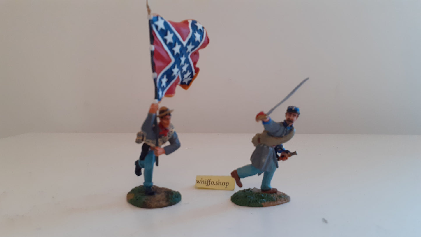conte 57104 1999  confederate charging command acw metal boxed  1:32 s328