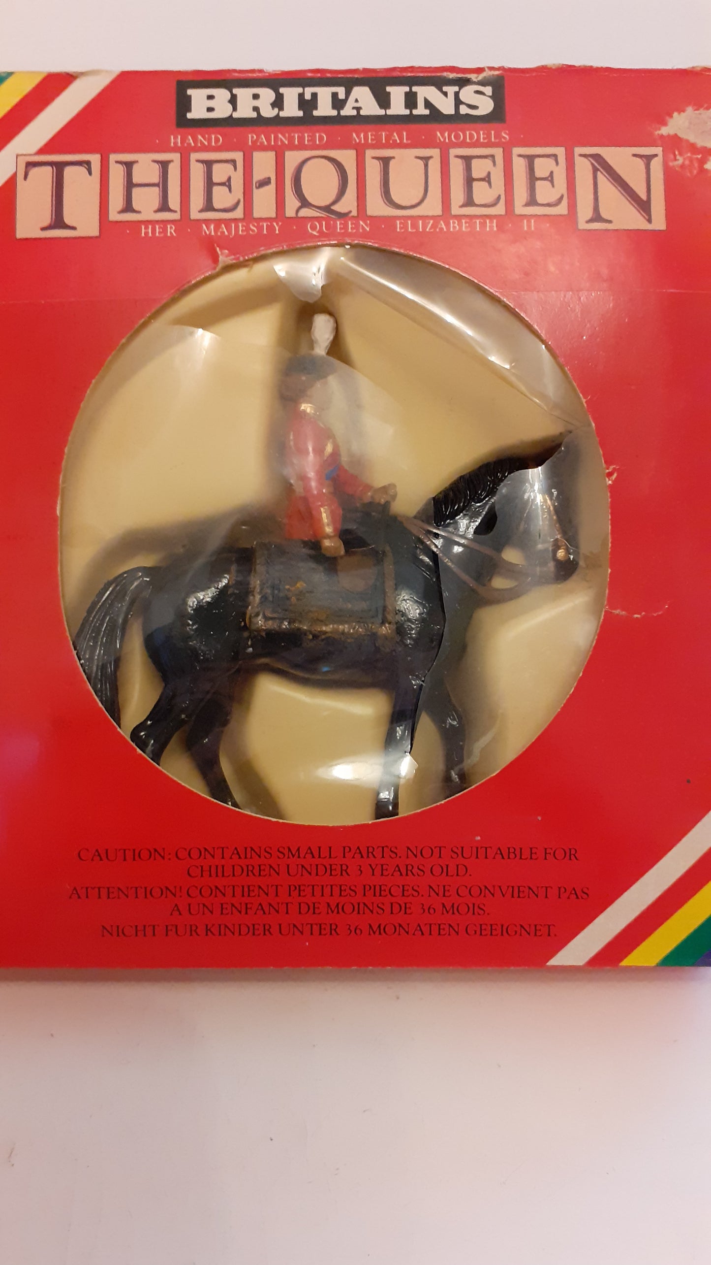 Britains 7232 7246 ceremonial lifeguard standard bearer queen  1:32 1980 s7b8