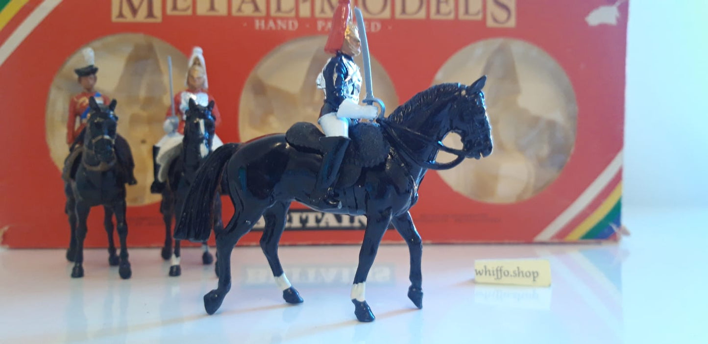 Britains 7233 ceremonial lifeguards queen  Buckingham palace 1:32 metal 1980s s7b11