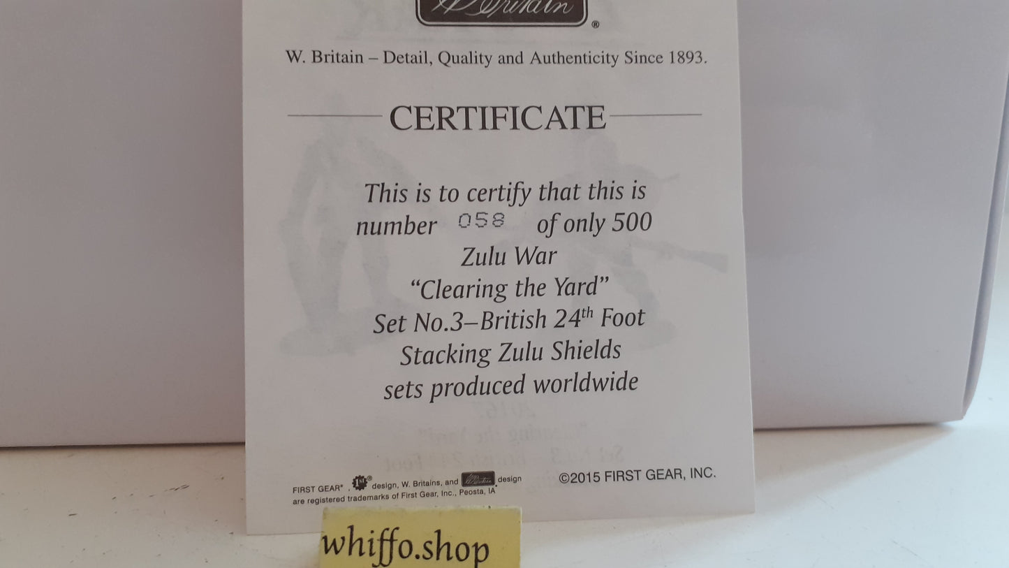 Britains 20167 clearing yard 24th foot Zulu War  only 500 made 2015 boxed S554