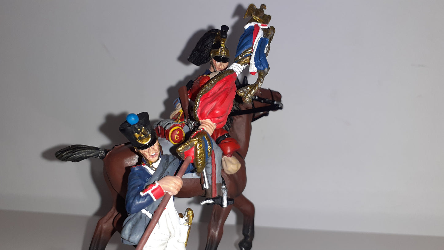 BRITAINS 36084 Napoleonic Waterloo 1st Dragoons Capture Eagle 2012 1:32 Wdb1