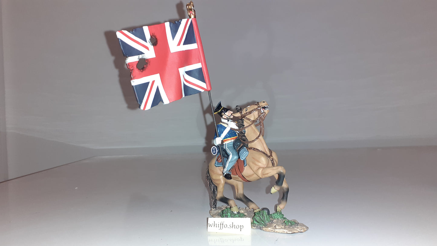King and country Crw03 Crimean War 17th Lancer Flag Light Brigade 2007 boxd s840