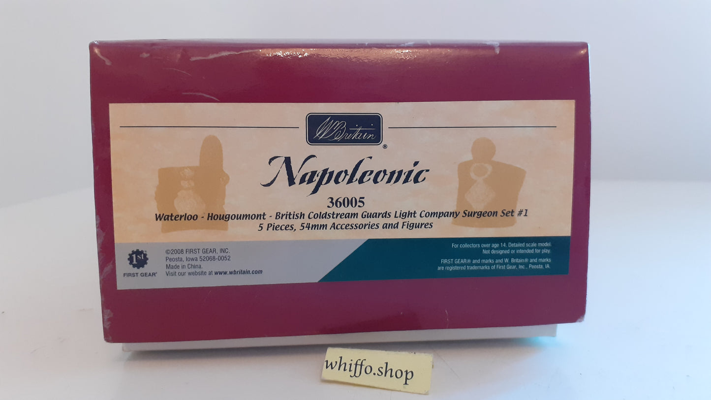 Britains 36005 RAMC Napoleonic surgeon set waterloo hougoumont guards 2008 1:32 metal s884