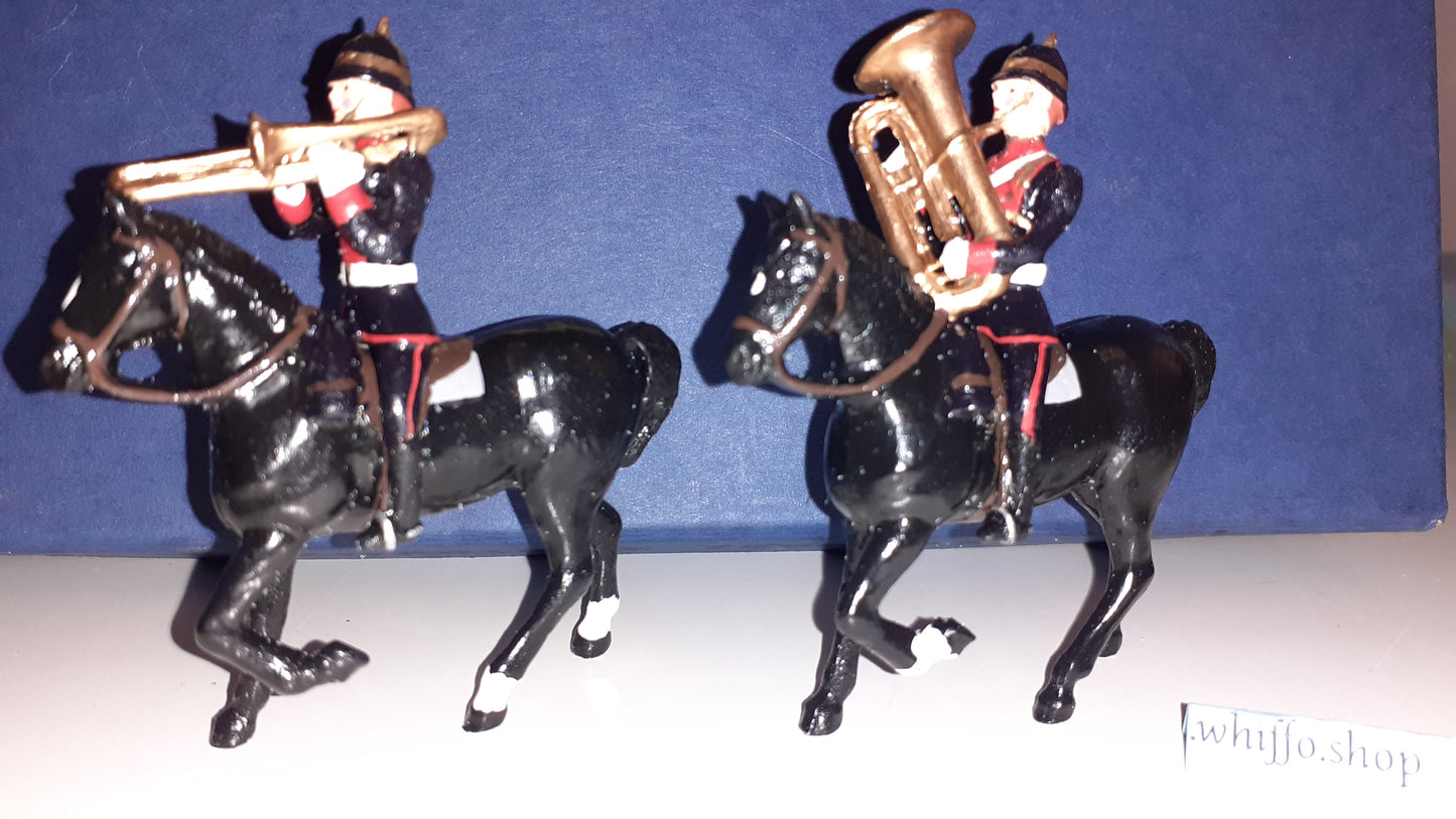 Dorset Soldiers Britains Compatible Mounted Yeomanry Band 1:32 metal boxd 80s S4 for sale