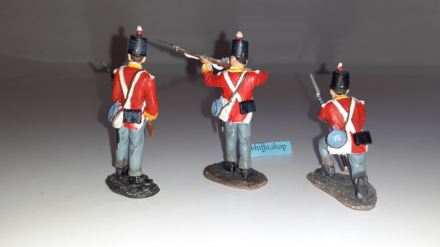 Britains 17258 2001 British 28th Foot Waterloo Napoleonic 1:32 metal boxed  S8b for sale