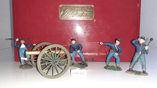 Britains 17779 Acw Union Artillery  12lb Napoleon Cannon 4 Crew 2007 Wdb