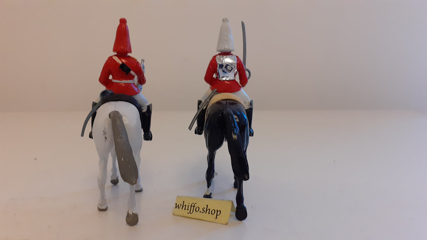 Britains 7230 7247 ceremonial lifeguard  and trumpeter  1:32 1980 boxed s7b8