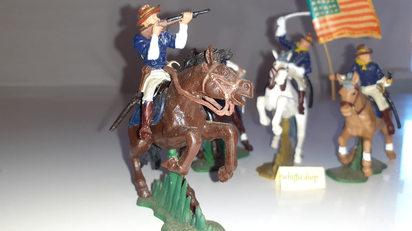 Britains Herald Dsg Deetail 7th Cavalry Acw Wild West rough riders 1:32 S7