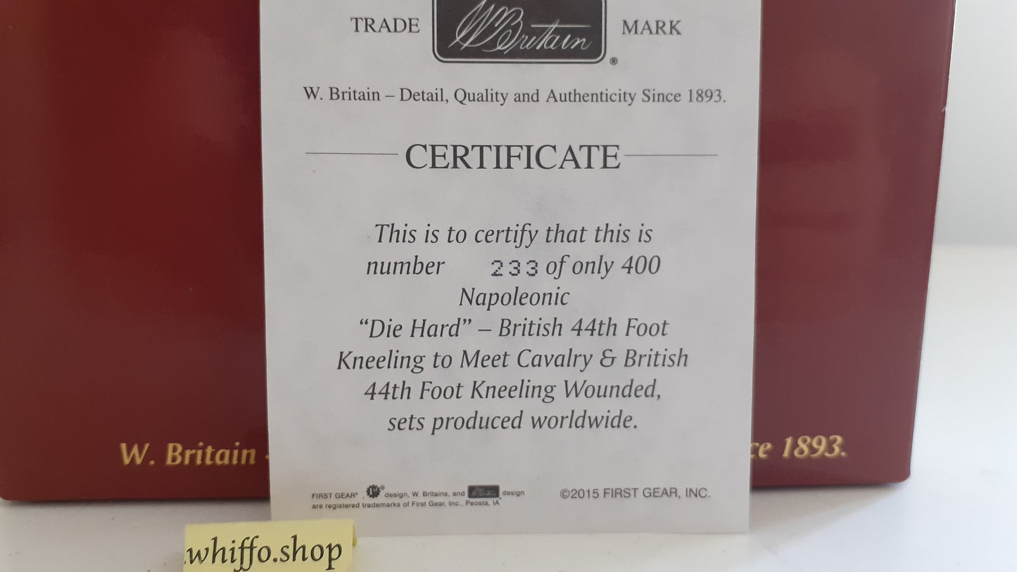 Britains 36130 Napoleonic Waterloo die hard british 44th foot 400 made 2015 s160
