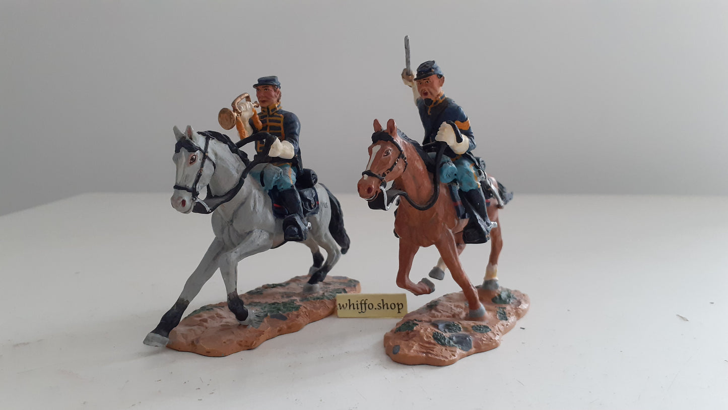 Britains 17399 acw union cavalry bugler sergeant 2002 made 1:32 metal S515
