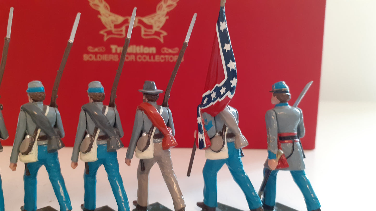 tradition 916 acw confederate infantry 1995 made 1:32 metal S450