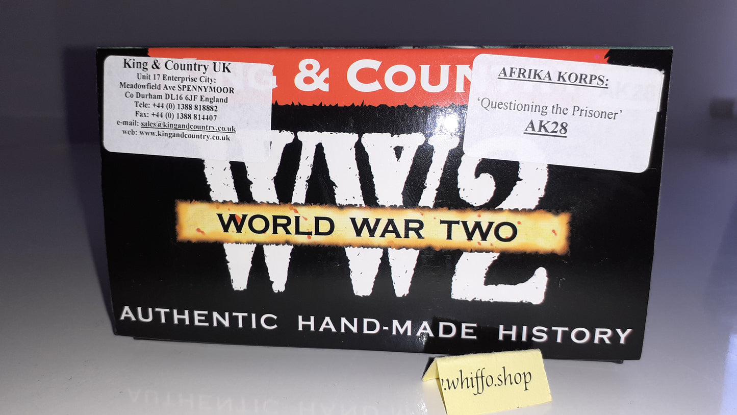 King and country Ak28 Afrika Korps 8th Army Prisoner German Ww2  boxed 1:30 Wdb