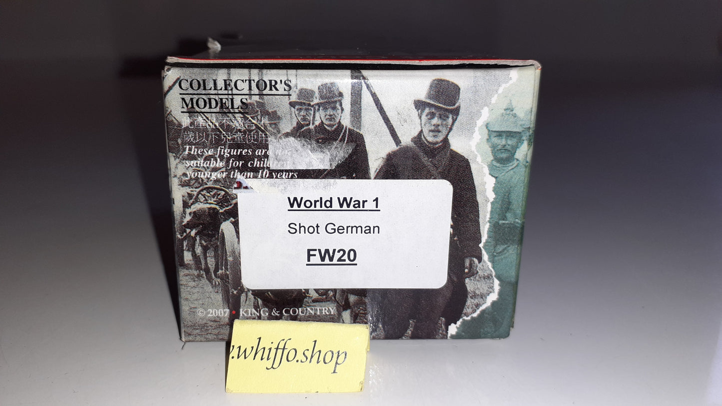 King and country Ww1 Fw20 German 13th Bavarian casualty  2007 boxed 1:30 W16