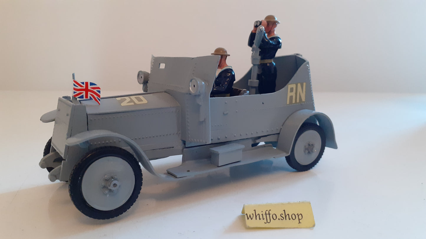 Britains 8925 royal navy armoured car vickers and crew ww1 1993 s435