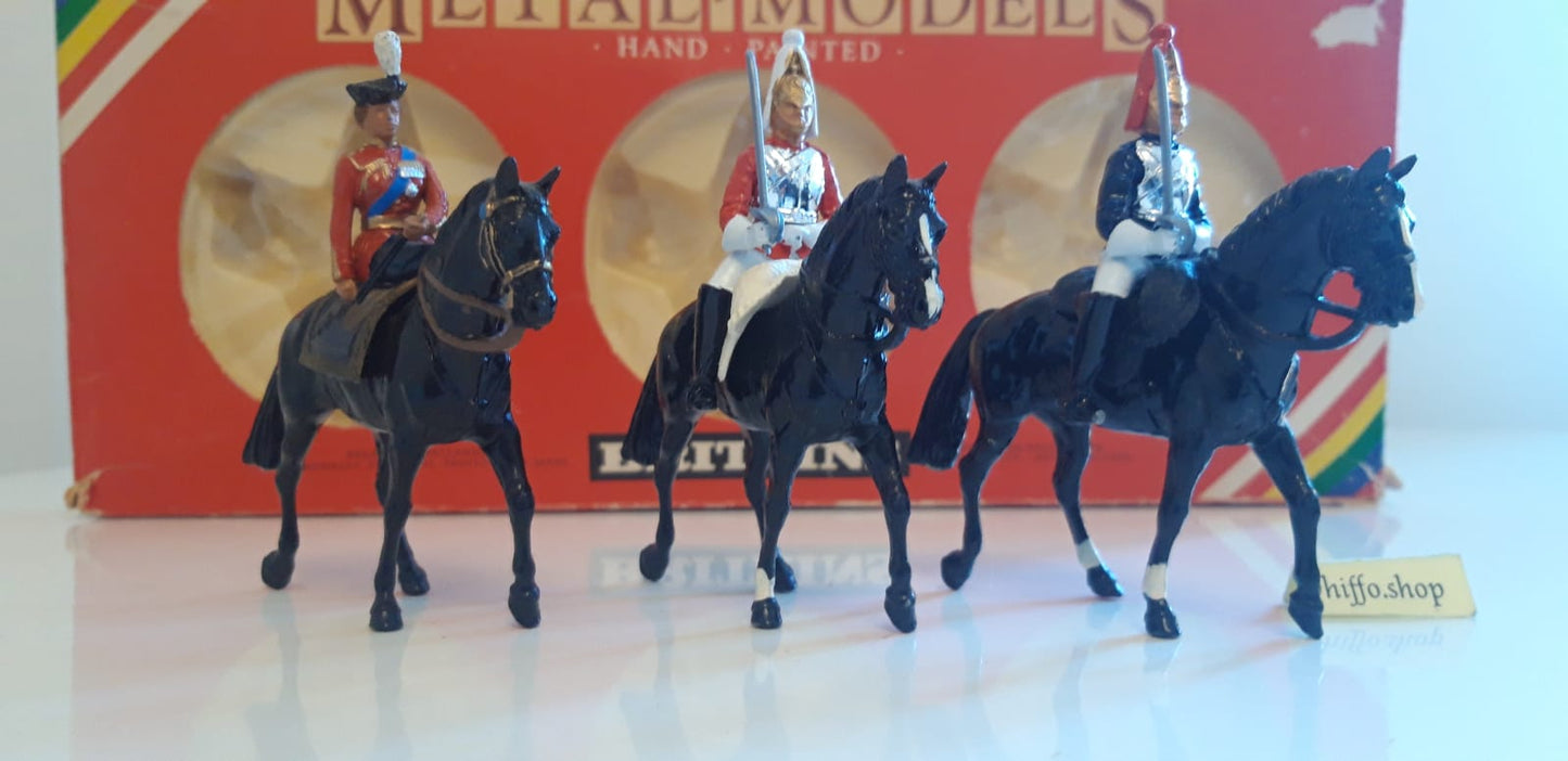 Britains 7233 ceremonial lifeguards queen  Buckingham palace 1:32 metal 1980s s7b11