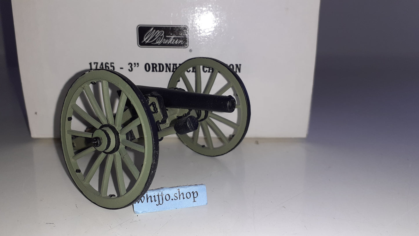 BRITAINS 17465 Acw Artillery Cannon 3" Ordnance Boxed 2002 Metal 1:32 S614