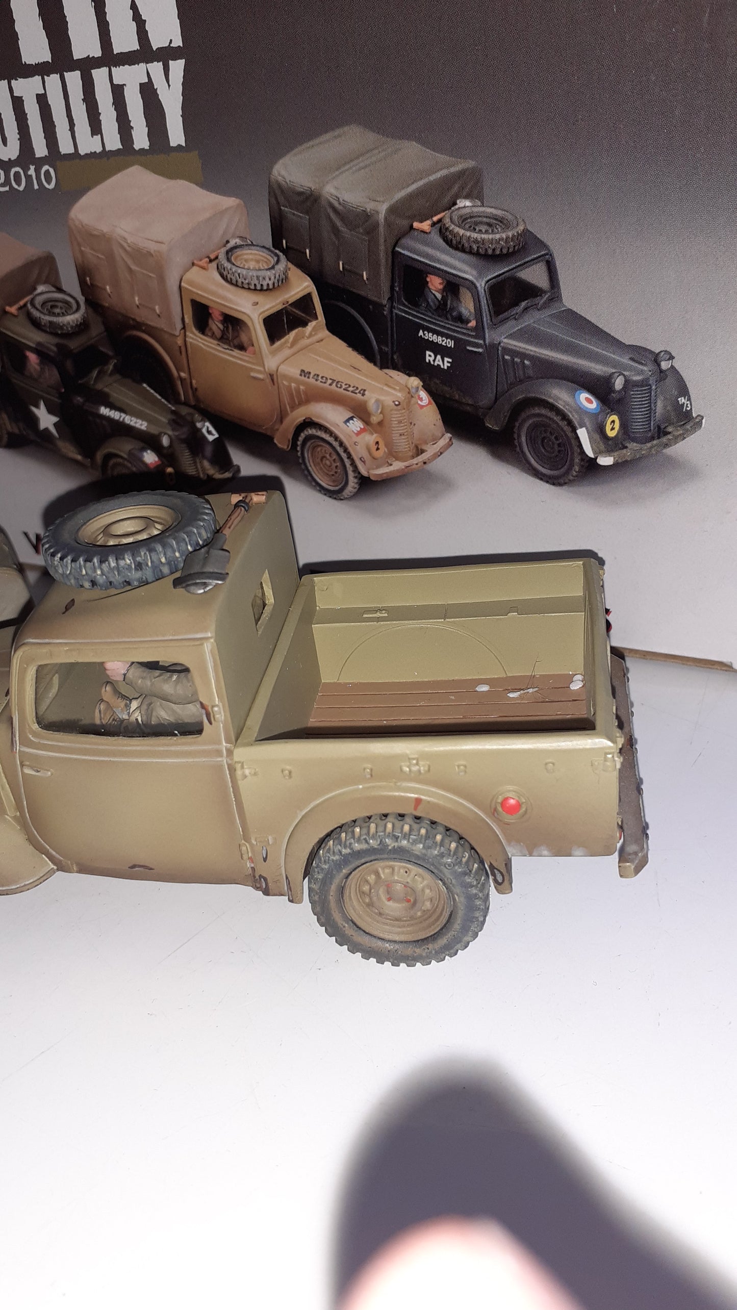 King and country 2010  ww2 8th Army Austin Light Truck box 1:30 Ea056 S169
