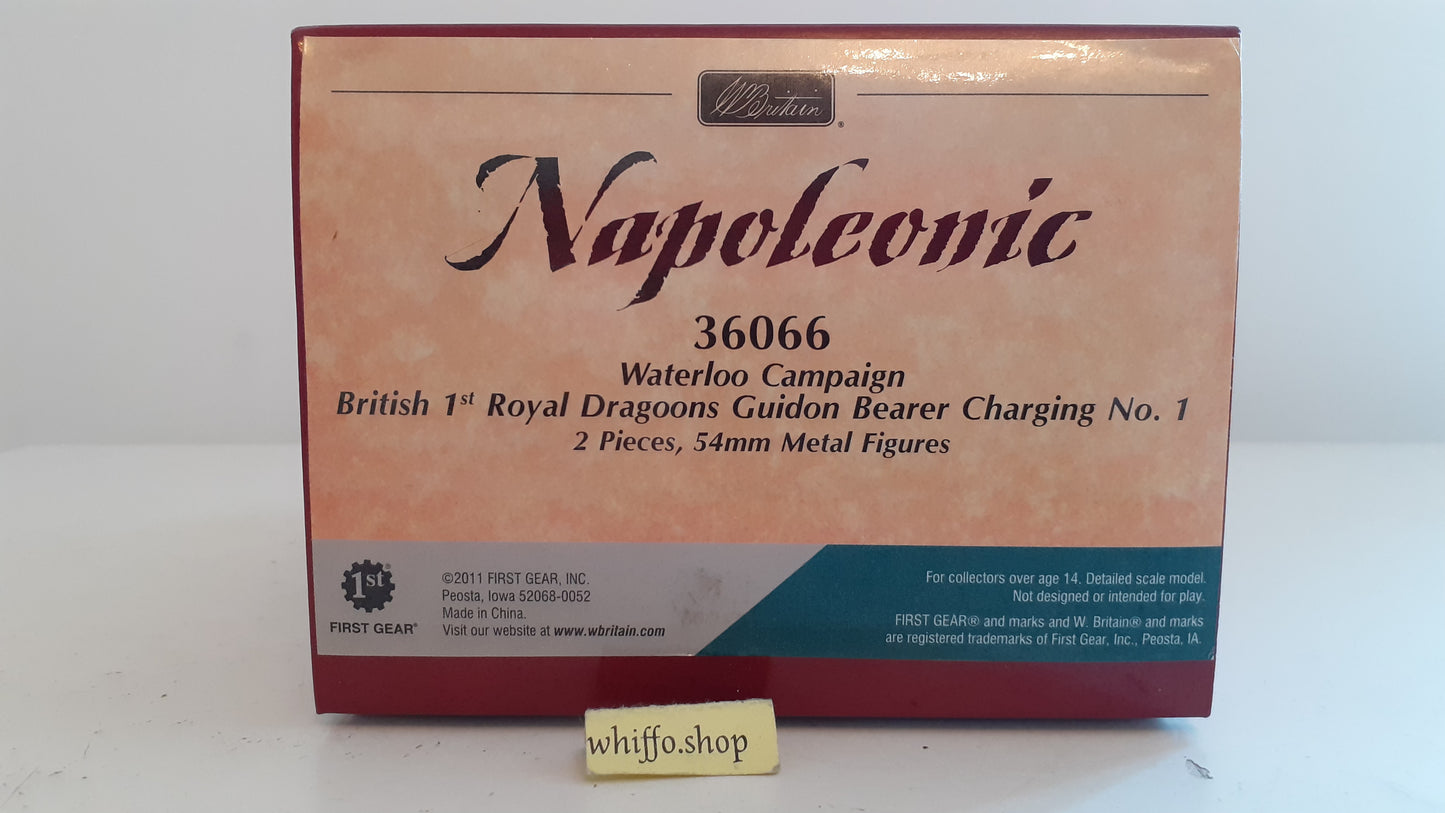 Britains Waterloo 36066 1st royal dragoons cavalry Napoleonic Guidon Bearer 2011 S8b45