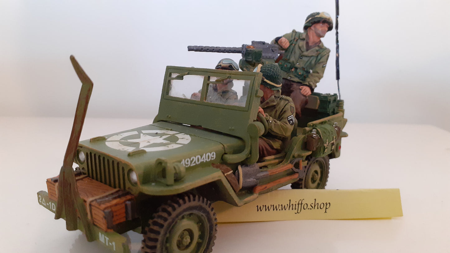 King and country ww2 US Army Willys Jeep D-day box 1:30  Dd075 Dd75 Wdb