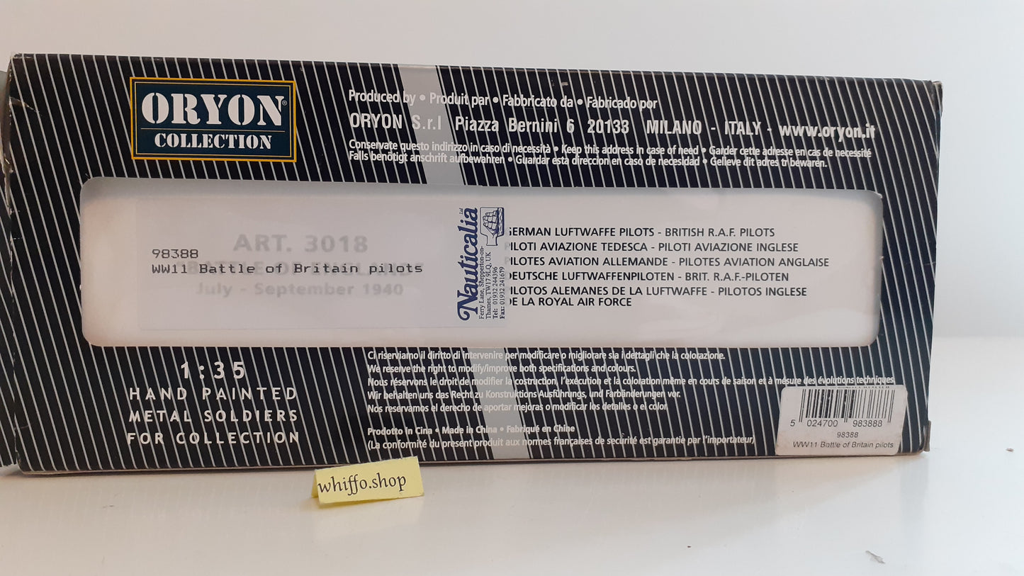 Oryon Ww2 3018 Luftwaffe  RAF Pilots Battle Of Britain Metal Boxed  S525 1:35