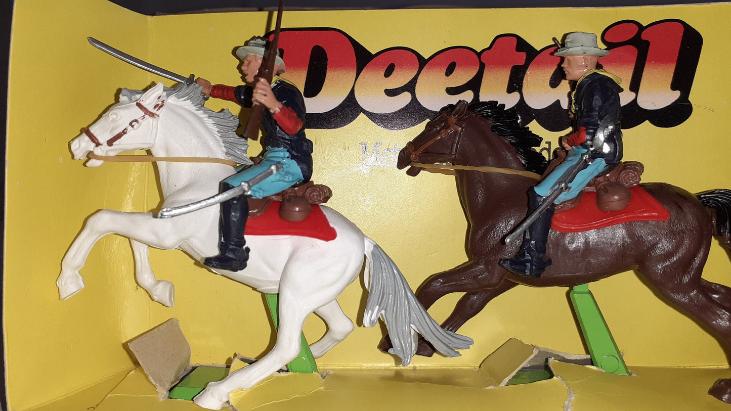 Britains deetail 7498 1980 Deetail 7th Cavalry boxed 1:32 S7