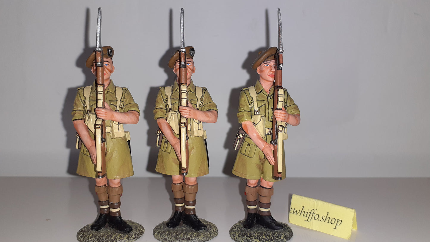 King and country 3 Figures Ea33 Ea033 8th Army Scottish 2009 boxed Rbwdb