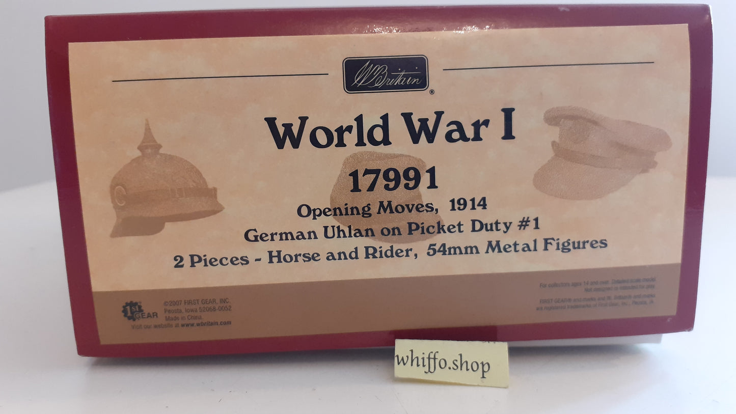 Britains Ww1 17991 2007 German Uhlan On Picket Duty 1:32metal S645