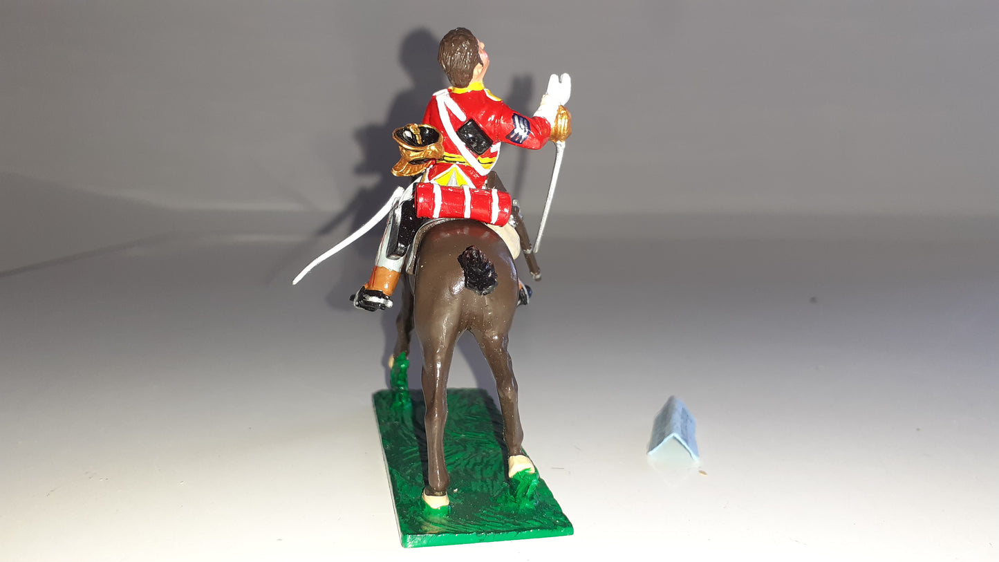 trophy miniatures 1991 Napoleonic War 6th Dragoons Brit Cavalry Wa76e 1:32 s848