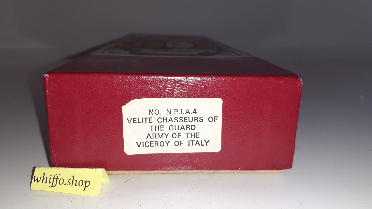 trophy miniatures 1991 Npia4 Velite Chasseurs Guard Italy Napoleon 1:32 Box S255