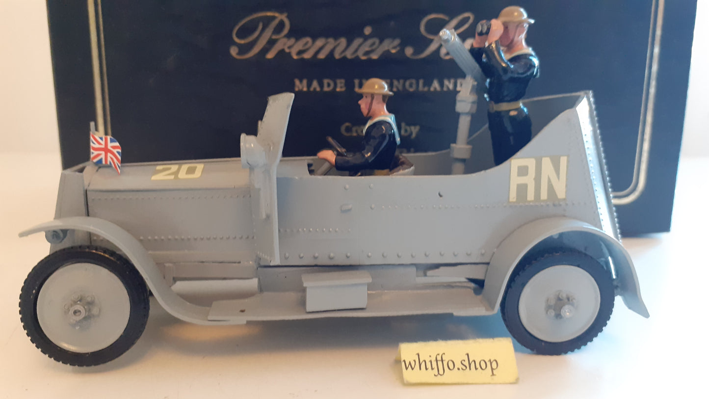 Britains 8925 royal navy armoured car vickers and crew ww1 1993 s435