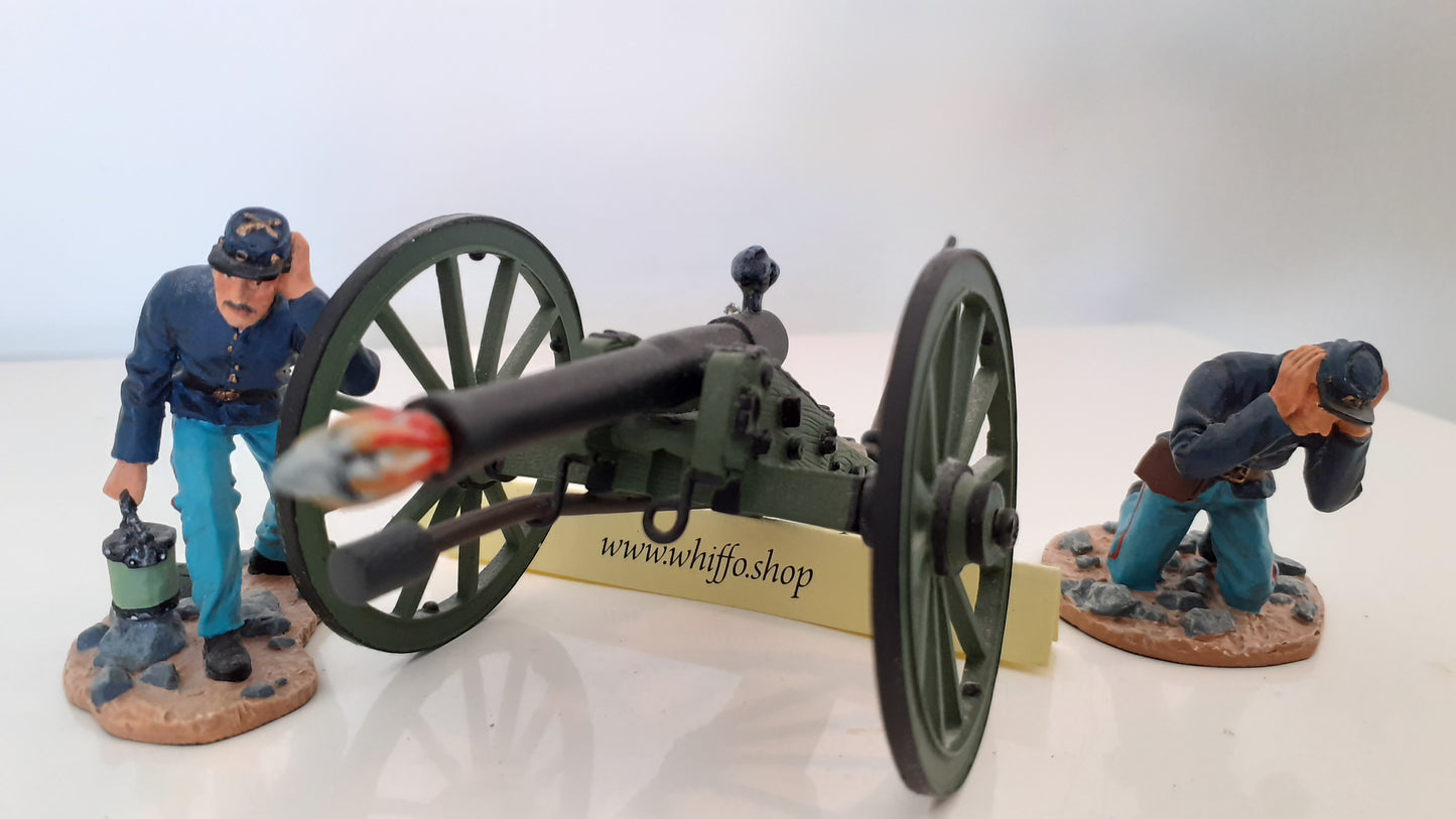 Britains 17394 2002 Acw Union Artillery Napoleon Gun Crew boxed 1:32 S5