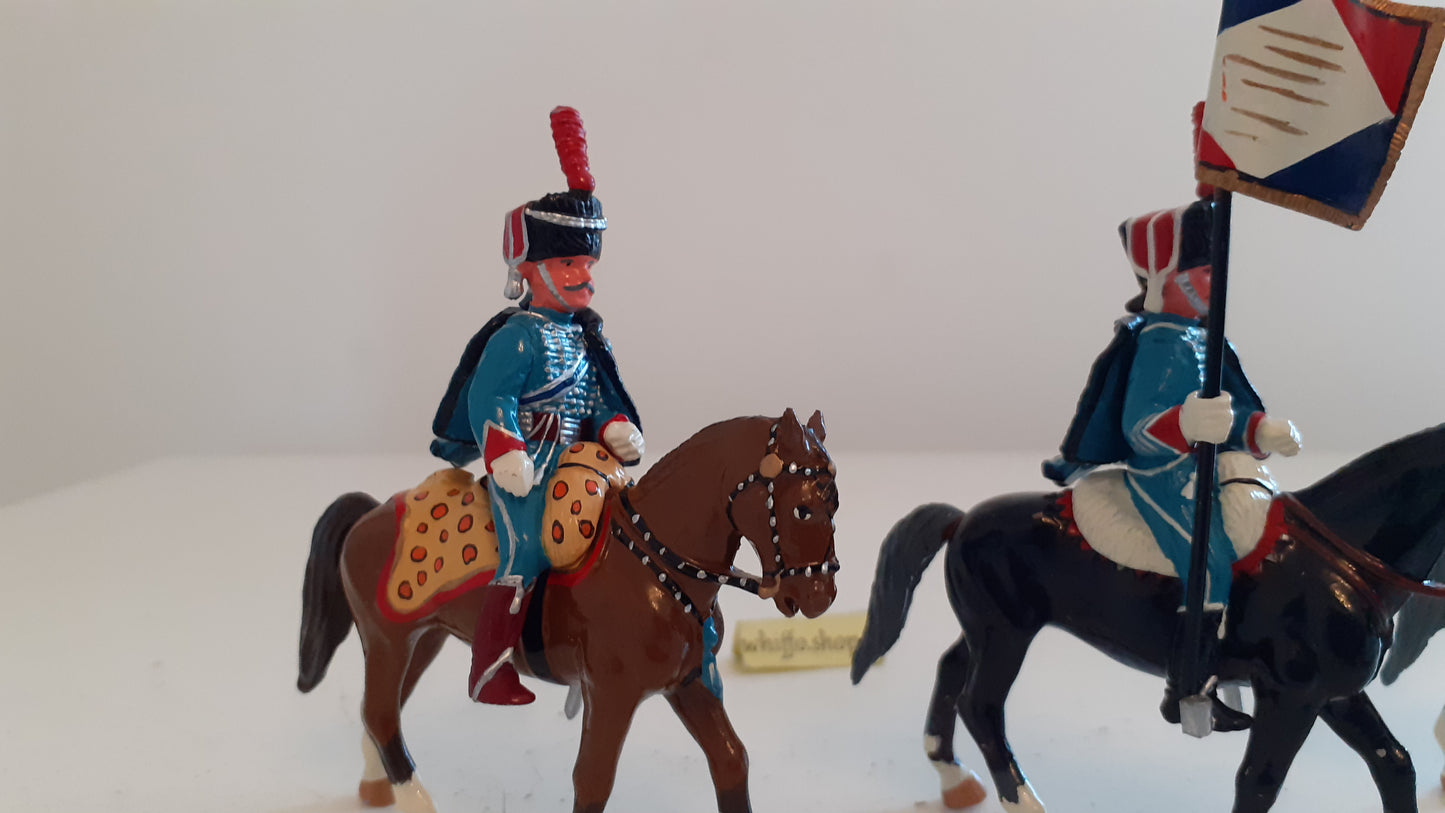 trophy miniatures 1991 Napoleonic War french 1st hussars Cavalry h1 1:32 s8b67