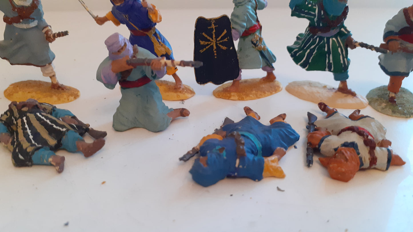 conte plastic Arabs Ffl Muslim Warriors  15 Figures 1:32 S820rb set 2