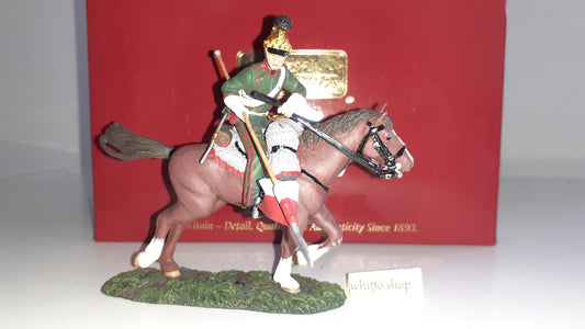 Britains 36025 Napoleonic french 4th lancers 600 Made waterloo 2009 1:32 S542