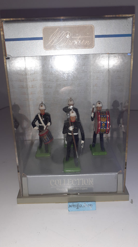 Britains royal marines 1989 1990s Perspex Display box 1:32 metal B111